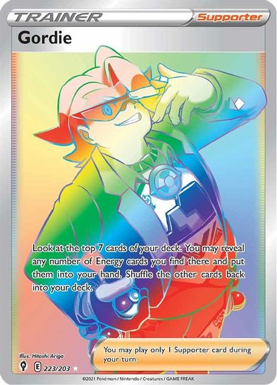 Gordie (Secret) (223/203) [Sword & Shield: Evolving Skies]