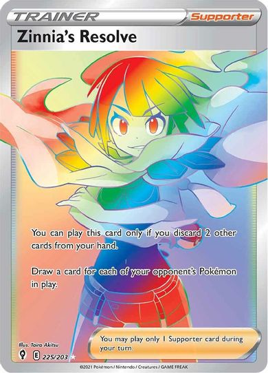 Zinnia's Resolve (Secret) (225/203) [Sword & Shield: Evolving Skies]