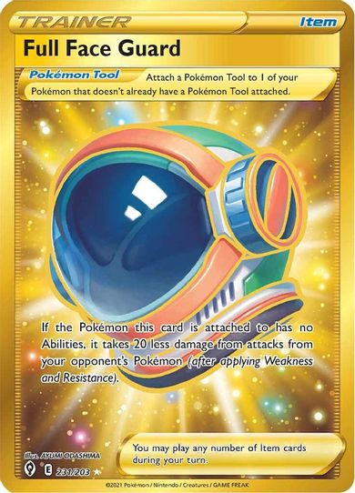 Full Face Guard (Secret) (231/203) [Sword & Shield: Evolving Skies]