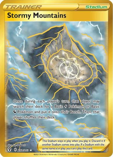 Stormy Mountains (Secret) (232/203) [Sword & Shield: Evolving Skies]