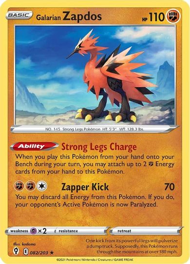 Galarian Zapdos V (080/198) [Sword & Shield: Chilling Reign] – Pokemon Plug