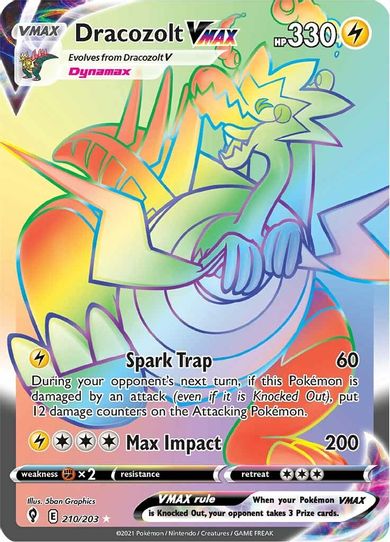 Dracozolt VMAX (Secret) (210/203) [Sword & Shield: Evolving Skies]