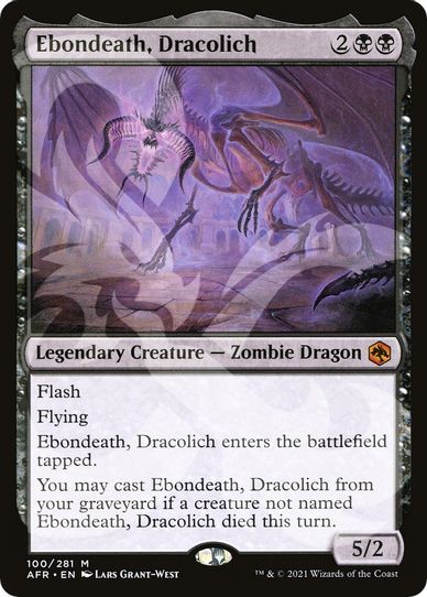 Ebondeath, Dracolich (100) [AFR Ampersand Promos]