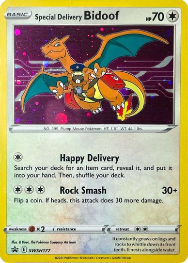 Special Delivery Bidoof (SWSH177) [SWSH: Sword & Shield Promo Cards]