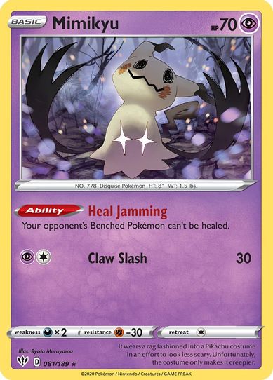 Mimikyu (Cosmos Holo) (081/189) [Miscellaneous Cards & Products]