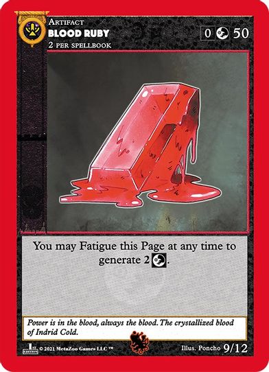 Blood Ruby (9) [Cryptid Nation: First Edition Tribal Theme Decks]