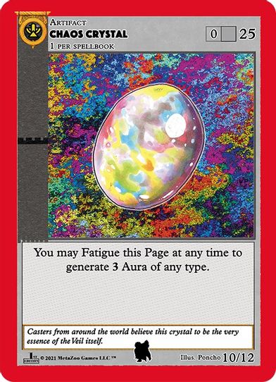 Chaos Crystal (Alpha Iceman) (10) [Cryptid Nation: First Edition Tribal Theme Decks]