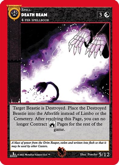 Death Beam (5) [Cryptid Nation: First Edition Tribal Theme Decks]