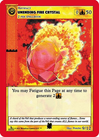 Unending Fire Crystal (10) [Cryptid Nation: First Edition Tribal Theme Decks]