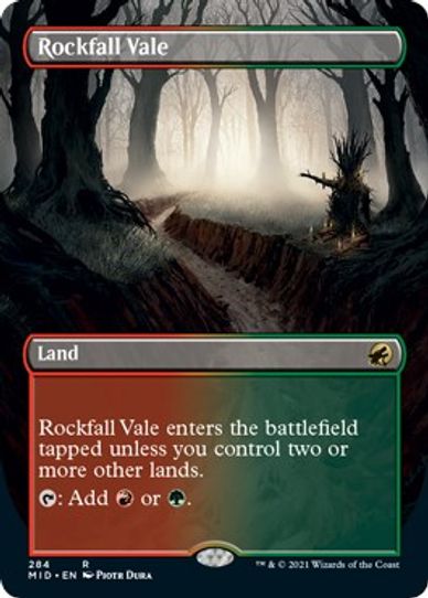 Rockfall Vale (Borderless) (284) [Innistrad: Midnight Hunt]