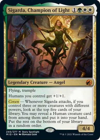 Sigarda, Champion of Light (240) [Innistrad: Midnight Hunt]