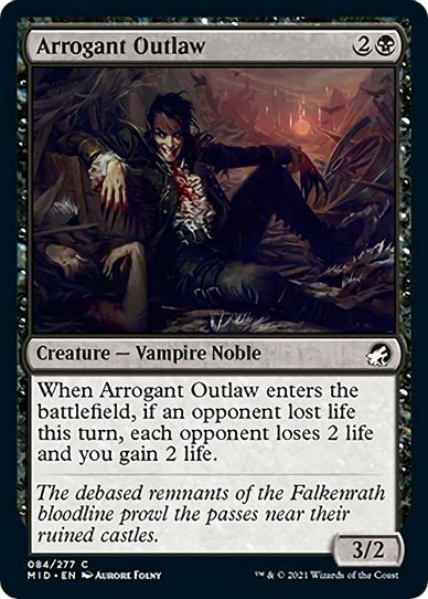 Arrogant Outlaw (84) [Innistrad: Midnight Hunt]