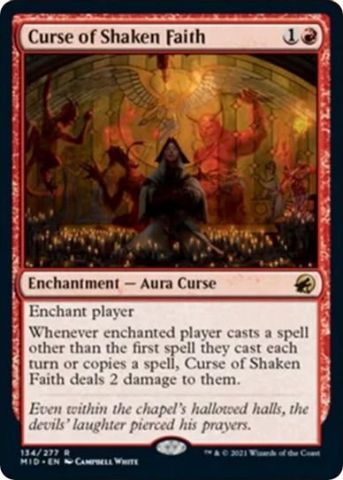Curse of Shaken Faith (134) [Innistrad: Midnight Hunt]