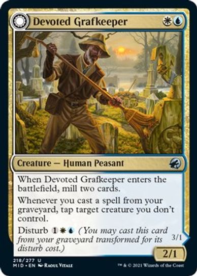 Devoted Grafkeeper (218) [Innistrad: Midnight Hunt]