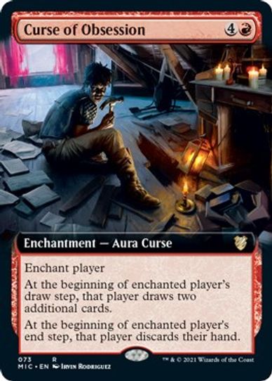 Curse of Obsession (Extended Art) (73) [Commander: Innistrad: Midnight Hunt]