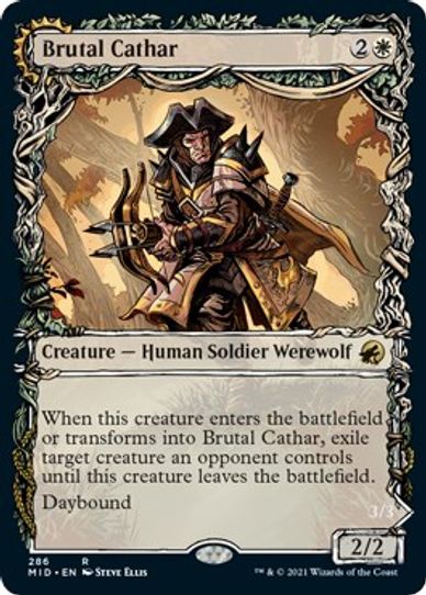 Brutal Cathar (Showcase) (286) [Innistrad: Midnight Hunt]