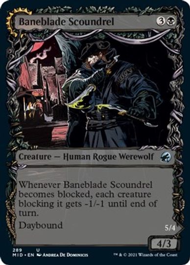 Baneblade Scoundrel (Showcase) (289) [Innistrad: Midnight Hunt]