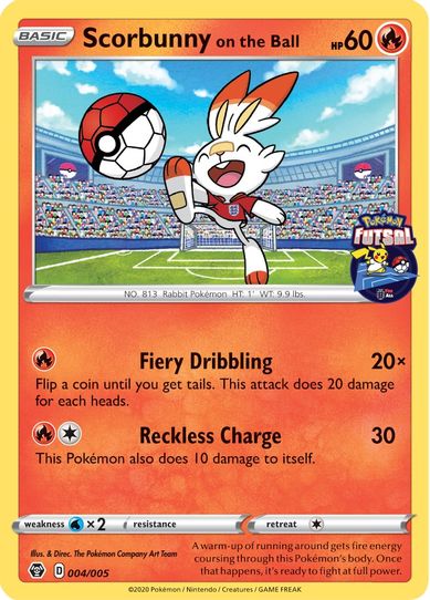 Scorbunny on the Ball (004/005) [Miscellaneous Cards & Products]