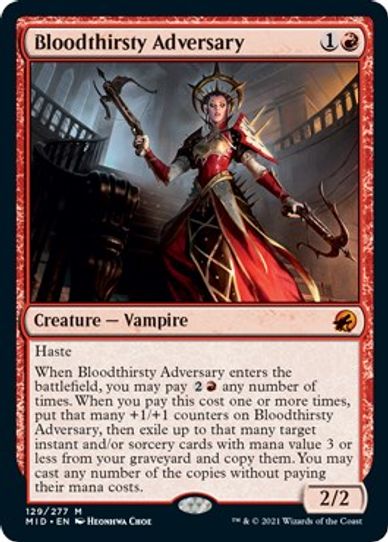 Bloodthirsty Adversary (129) [Innistrad: Midnight Hunt]