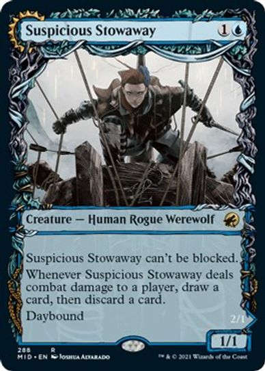 Suspicious Stowaway (Showcase) (288) [Innistrad: Midnight Hunt]