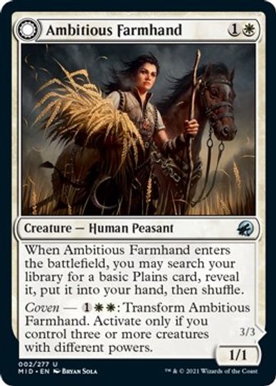 Ambitious Farmhand (2) [Innistrad: Midnight Hunt]