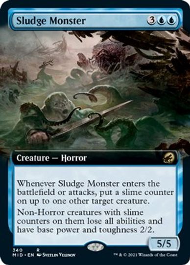 Sludge Monster (Extended Art) (340) [Innistrad: Midnight Hunt]