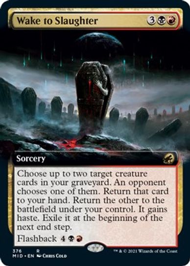 Wake to Slaughter (Extended Art) (376) [Innistrad: Midnight Hunt]