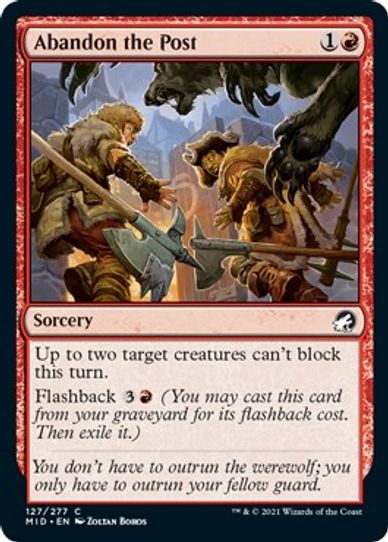 Abandon the Post (127) [Innistrad: Midnight Hunt]