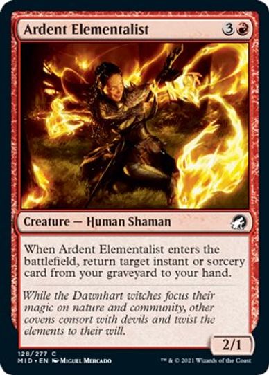 Ardent Elementalist (128) [Innistrad: Midnight Hunt]