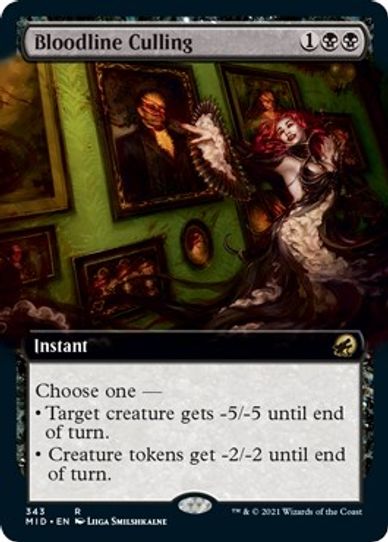 Bloodline Culling (Extended Art) (343) [Innistrad: Midnight Hunt]