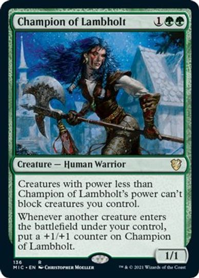 Champion of Lambholt (136) [Commander: Innistrad: Midnight Hunt]