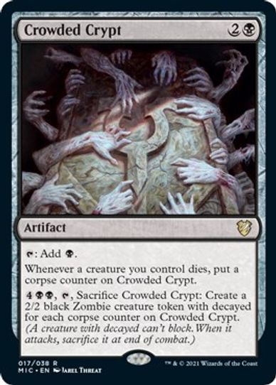Crowded Crypt (17) [Commander: Innistrad: Midnight Hunt]