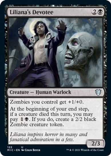 Liliana's Devotee (122) [Commander: Innistrad: Midnight Hunt]