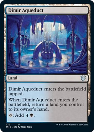 Dimir Aqueduct (172) [Commander: Innistrad: Midnight Hunt]