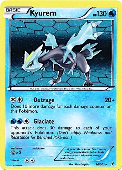 Kyurem (Cosmos Holo) (034/101) [Miscellaneous Cards & Products]