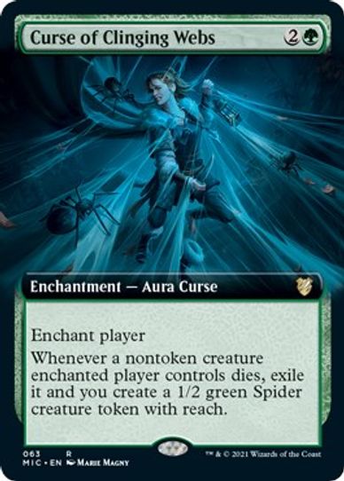 Curse of Clinging Webs (Extended Art) (63) [Commander: Innistrad: Midnight Hunt]