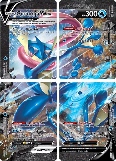 Greninja V UNION [Set of 4] [SWSH: Sword & Shield Promo Cards]