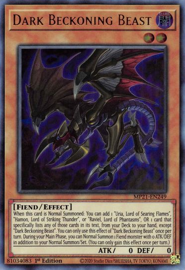 Dark Beckoning Beast (MP21-EN249) [2021 Tin of Ancient Battles]