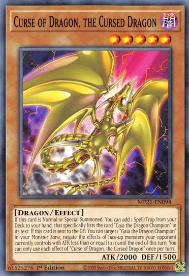 Curse of Dragon, the Cursed Dragon (MP21-EN098) [2021 Tin of Ancient Battles]