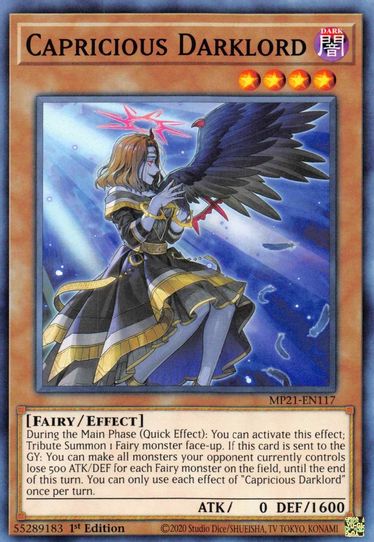 Capricious Darklord (MP21-EN117) [2021 Tin of Ancient Battles]