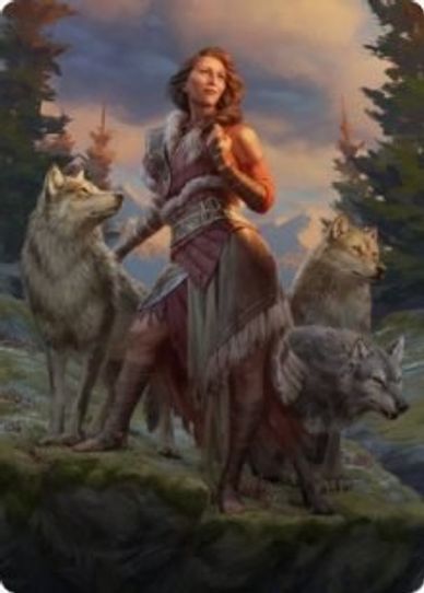 Arlinn, the Pack's Hope Art Card () (1) [Art Series: Innistrad: Midnight Hunt]