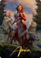 Arlinn, the Pack's Hope Art Card () (Gold-Stamped Signature) (1) [Art Series: Innistrad: Midnight Hunt]