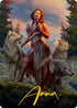 Arlinn, the Pack's Hope Art Card () (Gold-Stamped Signature) (1) [Art Series: Innistrad: Midnight Hunt]