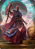 Teferi, Who Slows the Sunset Art Card (10) [Art Series: Innistrad: Midnight Hunt]