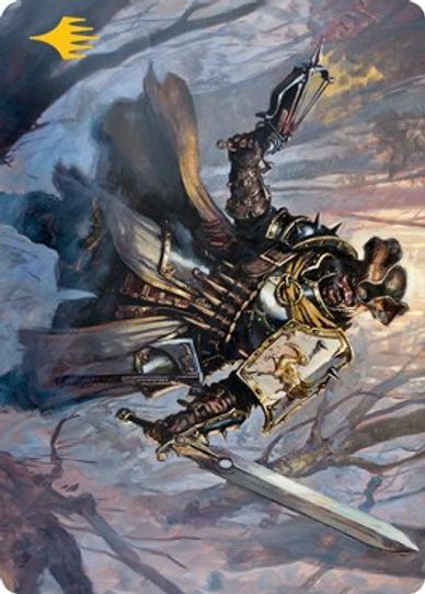 Brutal Cathar Art Card (Gold-Stamped Signature) (13) [Art Series: Innistrad: Midnight Hunt]