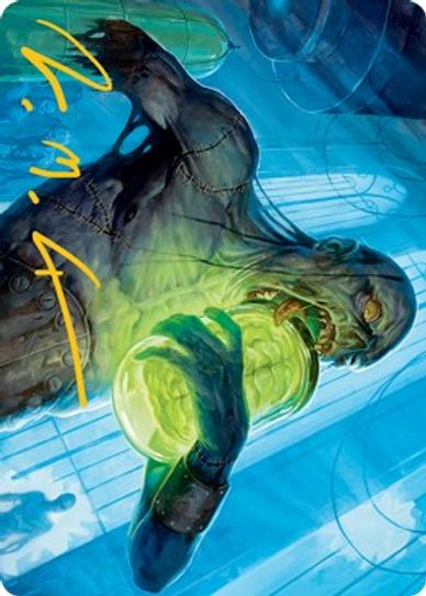 Larder Zombie Art Card (Gold-Stamped Signature) (24) [Art Series: Innistrad: Midnight Hunt]