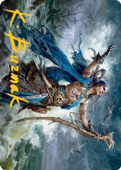 Lier, Disciple of the Drowned Art Card (Gold-Stamped Signature) (25) [Art Series: Innistrad: Midnight Hunt]