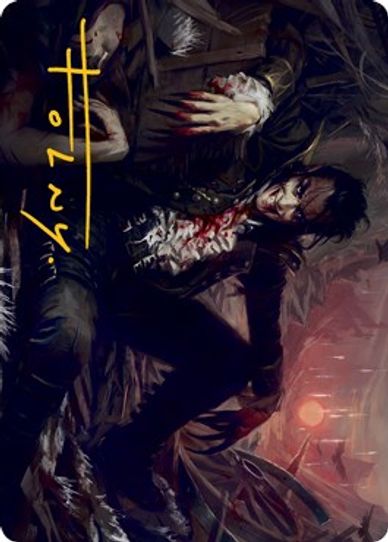Arrogant Outlaw Art Card (Gold-Stamped Signature) (33) [Art Series: Innistrad: Midnight Hunt]