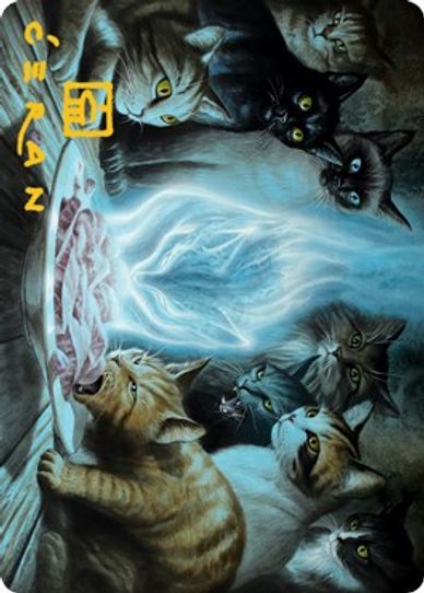 Can't Stay Away Art Card (Gold-Stamped Signature) (56) [Art Series: Innistrad: Midnight Hunt]