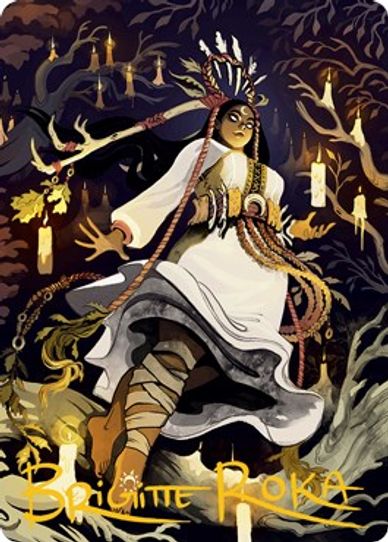 Candlegrove Witch Art Card () (Gold-Stamped Signature) (76) [Art Series: Innistrad: Midnight Hunt]